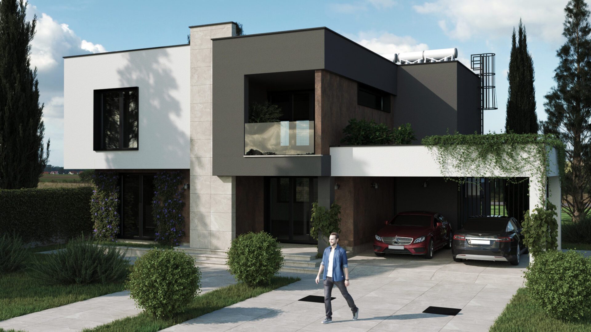 Moderne Kubus-Villa | LPH 1-4